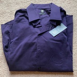 Purple button down with tags! Never worn!
